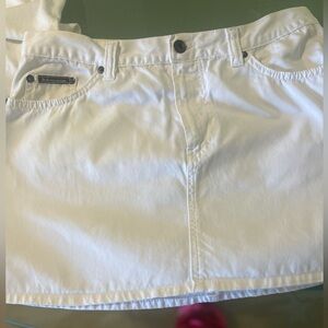 Dolce & Gabbana white Jean skirt